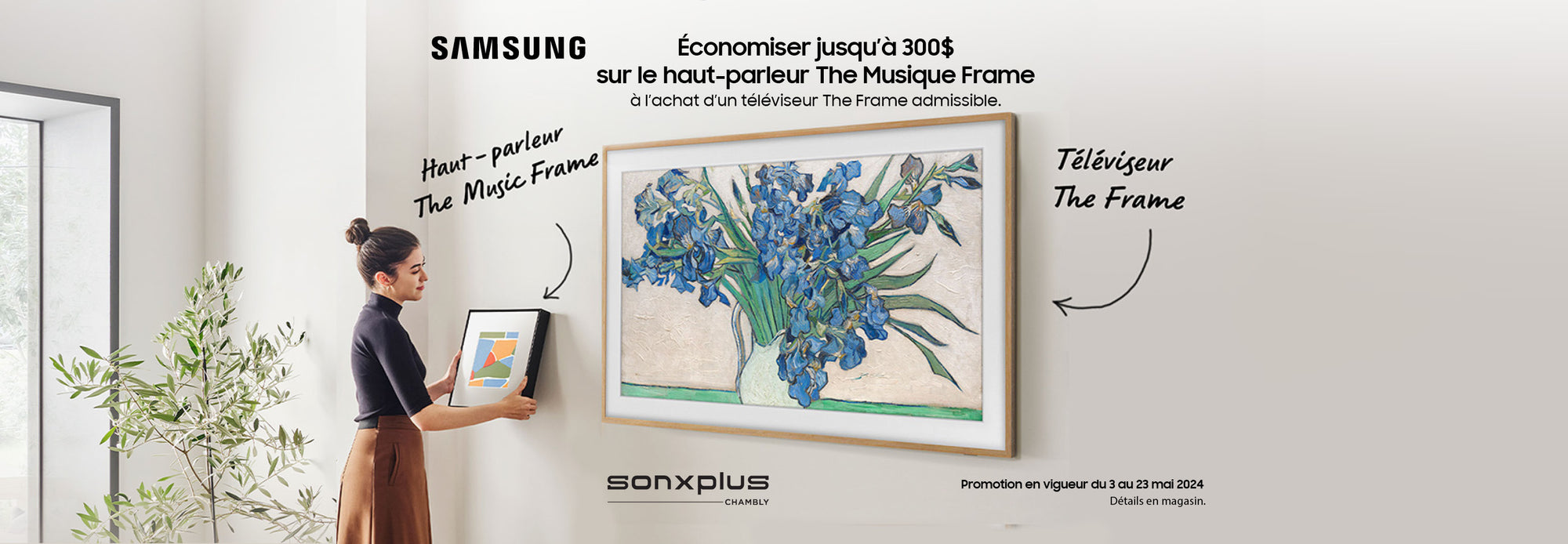 Promo Samsung The Music Frame | SONXPLUS Chambly