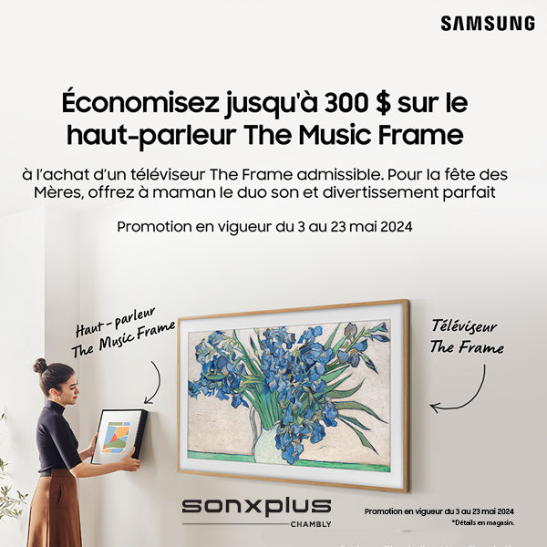 Promo Samsung The Music Frame | SONXPLUS Chambly