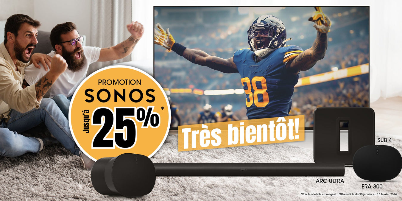 Produits Sonos en promotion pour le Super Bowl | SONXPLUS Chambly