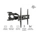 Syncmount SM-3265FM | Articulating wall mount for TV 32" to 65" - Up to 66 lbs-SONXPLUS Chambly