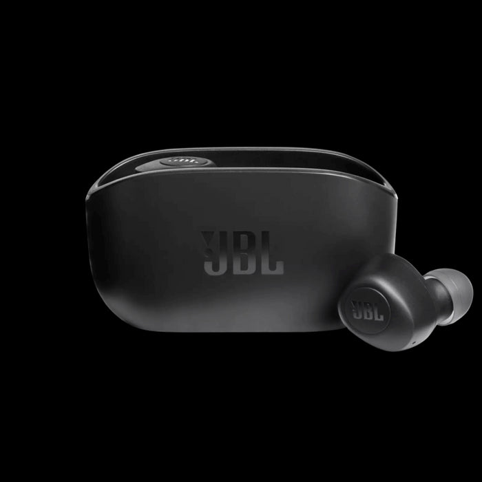 JBL Vibe 100TWS | 100% Wireless In-Ear Headphones - Bluetooth - Sound Isolation - Microphone - Black-SONXPLUS Chambly