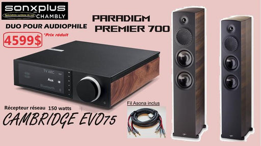 Cambridge Audio/Paradigm | Ensemble Audio - Cambridge Audio / Paradigm tour Premier 700-SONXPLUS Chambly