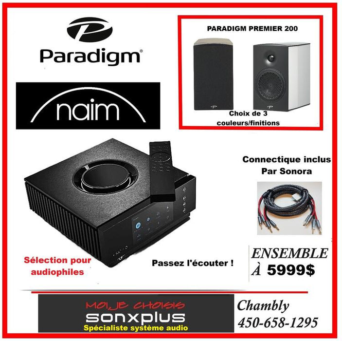 Naim/Paradigm | Ensemble Audio - Naim Atom Uniti / Paradigm Premier 200-SONXPLUS Chambly