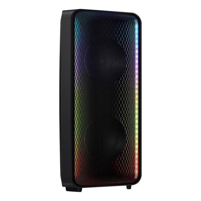 Samsung MX-ST40B | Haut-parleur portable puissant - Tour de son - Bluetooth - 160W - Bidirectionnels - Lumières à DEL - Connexion Bluetooth multiple - Noir-SONXPLUS Chambly