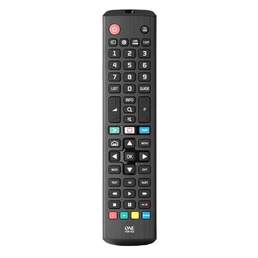 One for All URC4811R | Direct replacement remote control for any LG TV - Replacement Series - Black-SONXPLUS Chambly