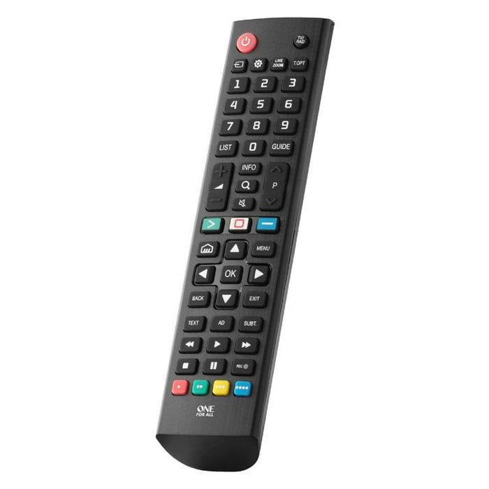 One for All URC4811R | Direct replacement remote control for any LG TV - Replacement Series - Black-SONXPLUS Chambly