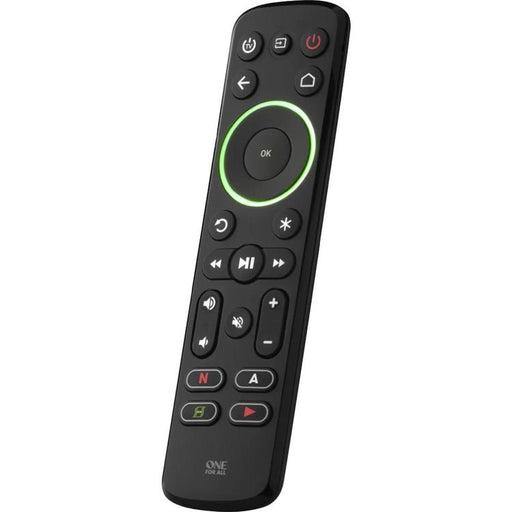 One for All URC7935R | Smart universal remote control for TV, streaming devices and soundbar - Smart Series - Black-SONXPLUS Chambly