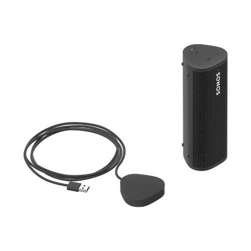 Sonos | Ensemble de Recharge Roam - 1 Haut-parleur Roam portatif - 1 Chargeur Roam - Noir-SONXPLUS Chambly