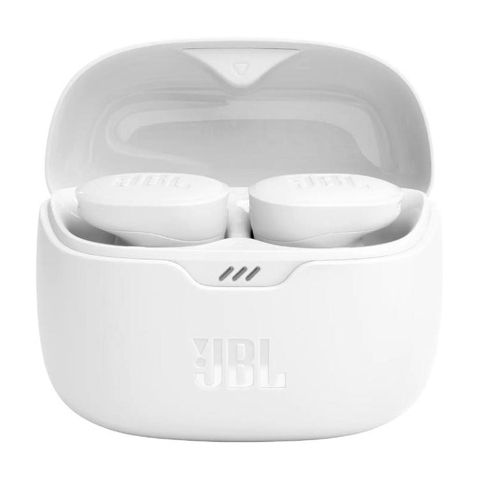 JBL Tune Buds | Écouteurs intra-auriculaires - 100% Sans fil - Bluetooth - Réduction de bruit - 4 microphones - Blanc-SONXPLUS Chambly