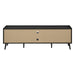 Monarch Specialties I 2781 | 72'' TV stand - Black base - With 2 faux wood doors-SONXPLUS Chambly