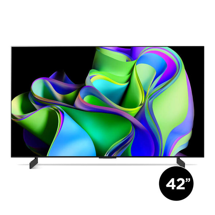 LG OLED42C3PUA | Téléviseur intelligent 42" OLED evo 4K - Série C3 - HDR - Processeur IA a9 Gen6 4K - Noir-SONXPLUS Chambly