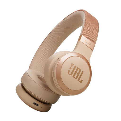 JBL Live 670NC | Écouteurs circum-auriculaires - Sans fil - Bluetooth - Sable-Sonxplus Chambly