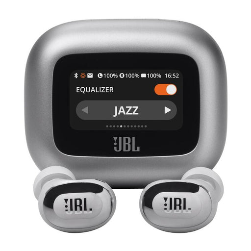 JBL Live Buds 3 | In-Ear Headphones - 1.45" LED Touch Screen - Bluetooth - Silver-SONXPLUS Chambly