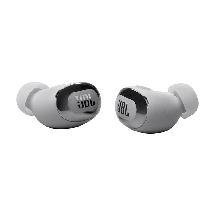 JBL Live Buds 3 | Écouteurs intra-auriculaires - Écran tactile LED 1,45" - Bluetooth - Argent-SONXPLUS Chambly