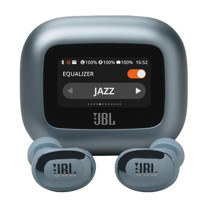 JBL Live Buds 3 | Écouteurs intra-auriculaires - Écran tactile LED 1,45" - Bluetooth - Bleu-SONXPLUS Chambly