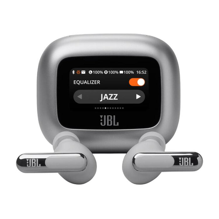 JBL Live Beam 3 | In-ear headphones - 1.45" LED touchscreen - Silver-SONXPLUS Chambly