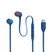 JBL Tune 310C | In-Ear Headphones - Wired - USB-C - 3 Button Remote Control - Blue-SONXPLUS Chambly