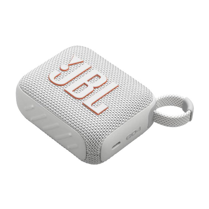 JBL GO 4 | Mini haut-parleur portable - Bluetooth - IP67 - Blanc-SONXPLUS Chambly