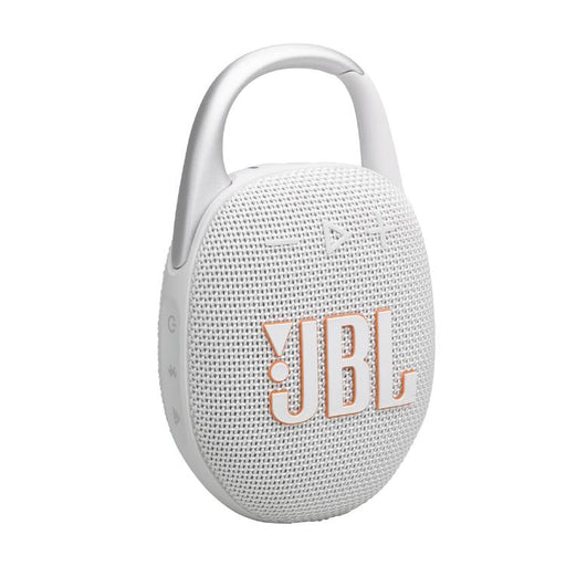 JBL Clip 5 | Portable Carabiner Speaker - Bluetooth - IP67 - White-SONXPLUS Chambly