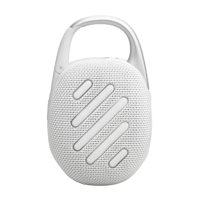 JBL Clip 5 | Haut-parleur à mousqueton portable - Bluetooth - IP67 - Blanc-SONXPLUS Chambly