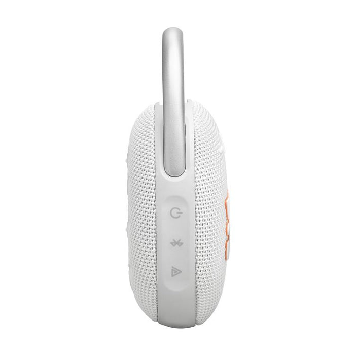 JBL Clip 5 | Haut-parleur à mousqueton portable - Bluetooth - IP67 - Blanc-SONXPLUS Chambly