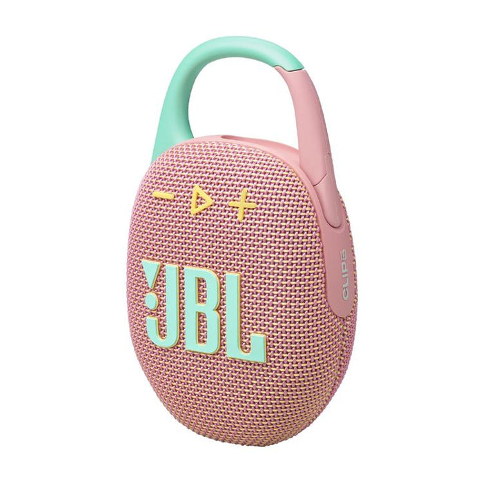 JBL Clip 5 | Haut-parleur à mousqueton portable - Bluetooth - IP67 - Rose-SONXPLUS Chambly