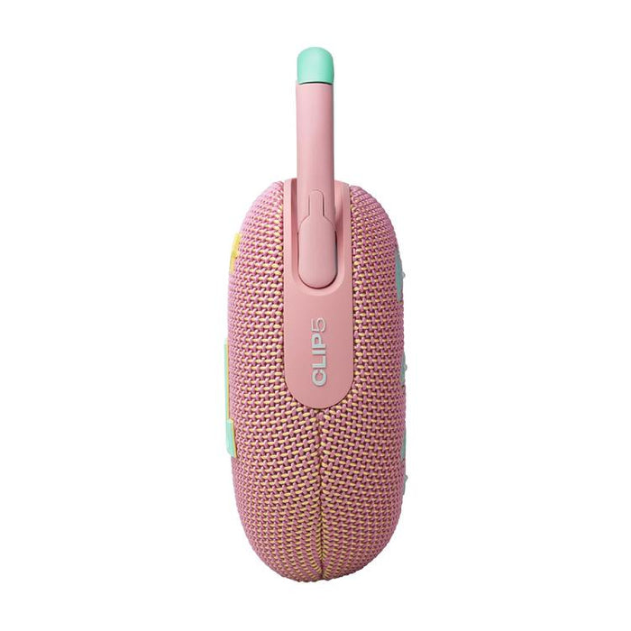 JBL Clip 5 | Haut-parleur à mousqueton portable - Bluetooth - IP67 - Rose-SONXPLUS Chambly