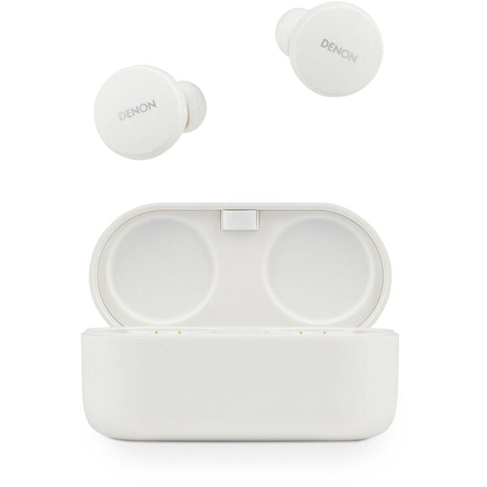 Denon PERL | Écouteurs intra-auriculaires - Sans fil - Bluetooth - Technologie Masimo Adaptive Acoustic - Blanc-SONXPLUS Chambly