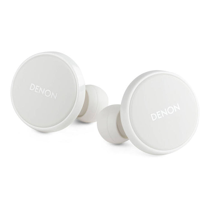 Denon PERL PRO | In-Ear Headphones - Wireless - Bluetooth - Masimo Adaptive Acoustic Technology - White-SONXPLUS Chambly