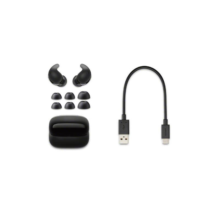 Sony LinkBuds Fit | Écouteurs intra-auriculaires - 100% Sans fil - Bluetooth - Microphone - Suppression active du bruit - Noir