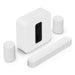 Sonos | High-End Immersive Set with Beam + Sub 4 + 2 Era 100 - Wireless - Wi-Fi - White-Sonxplus Chambly