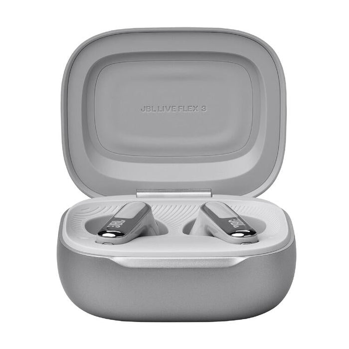 JBL Live Flex 3 | Écouteurs intra-auriculaire - Sans fil - Réduction de bruit - Écran tactile 1,45" - Argent-SONXPLUS Chambly