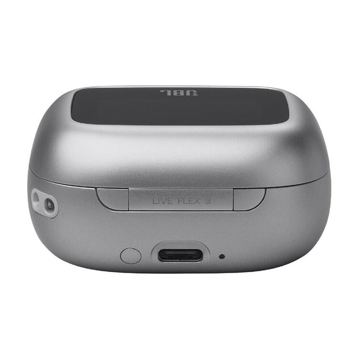 JBL Live Flex 3 | Écouteurs intra-auriculaire - Sans fil - Réduction de bruit - Écran tactile 1,45" - Argent-SONXPLUS Chambly