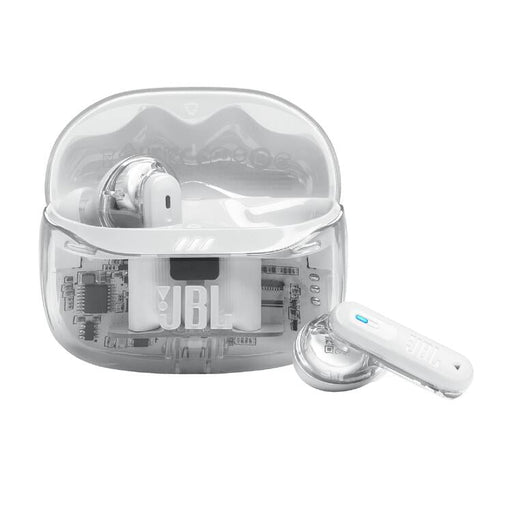 JBL Tune Beam 2 | Écouteurs intra-auriculaires - 100% Sans fil - Bluetooth - Smart Ambient - 6 Microphones - Blanc Fantôme-SONXPLUS Chambly