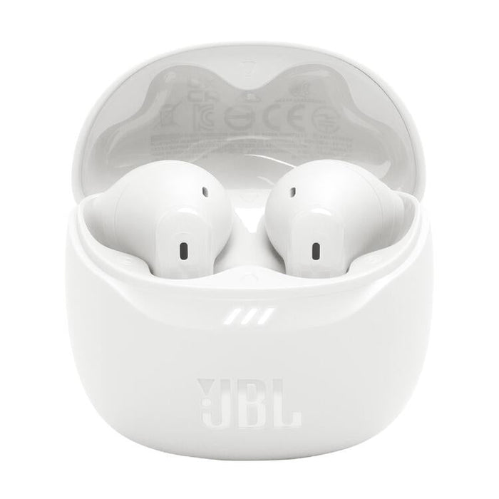 JBL Tune Flex 2 | Écouteurs intra-auriculaires - 100% Sans fil - Bluetooth - Réduction de bruit - 6 Microphones - IP54 - Blanc-SONXPLUS Chambly