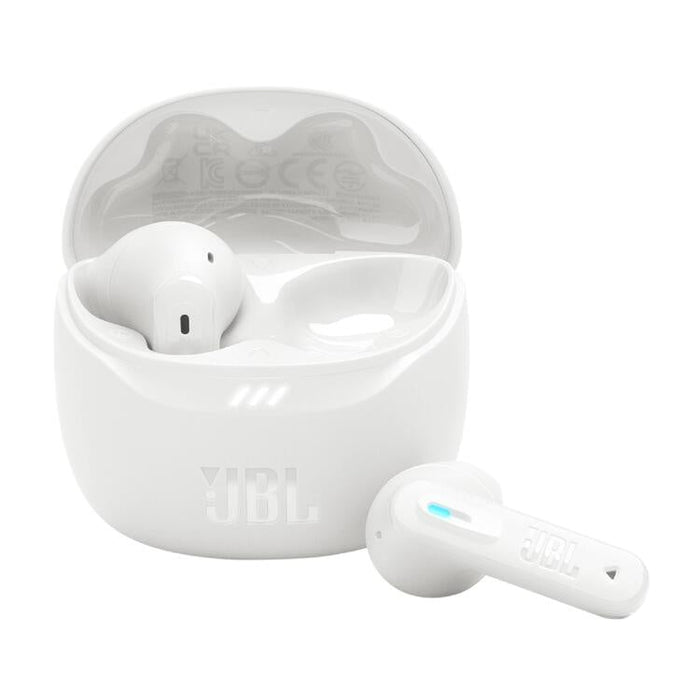 JBL Tune Flex 2 | Écouteurs intra-auriculaires - 100% Sans fil - Bluetooth - Réduction de bruit - 6 Microphones - IP54 - Blanc-SONXPLUS Chambly