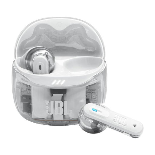 JBL Tune Flex 2 | Écouteurs intra-auriculaires - 100% Sans fil - Bluetooth - Réduction de bruit - 6 Microphones - IP54 - Blanc Fantôme-SONXPLUS Chambly