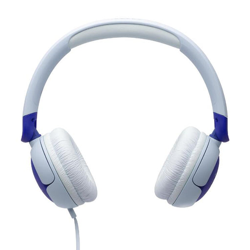 JBL JR320 | Écouteurs filaires circum-auriculaires pour enfant - JBL Safe Sound - Microphone - Bleu-SONXPLUS Chambly