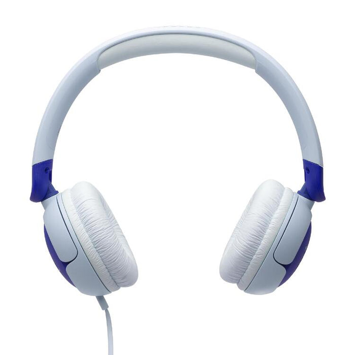 JBL JR320 | Wired circumaural headphones for kids - JBL Safe Sound - Microphone - Blue-SONXPLUS Chambly