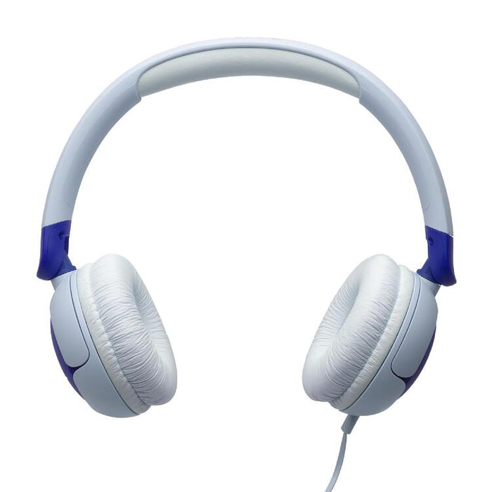 JBL JR320 | Wired circumaural headphones for kids - JBL Safe Sound - Microphone - Blue-SONXPLUS Chambly