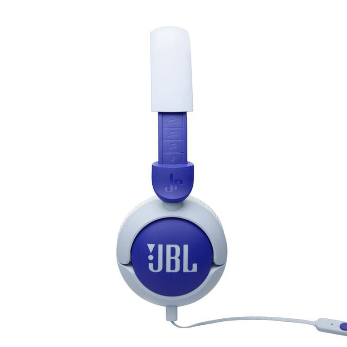 JBL JR320 | Wired circumaural headphones for kids - JBL Safe Sound - Microphone - Blue-SONXPLUS Chambly