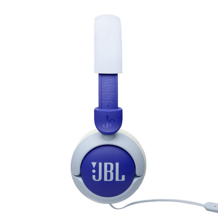 JBL JR320 | Wired circumaural headphones for kids - JBL Safe Sound - Microphone - Blue-SONXPLUS Chambly