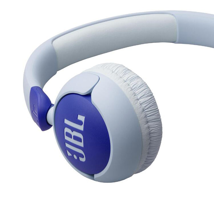 JBL JR320 | Wired circumaural headphones for kids - JBL Safe Sound - Microphone - Blue-SONXPLUS Chambly