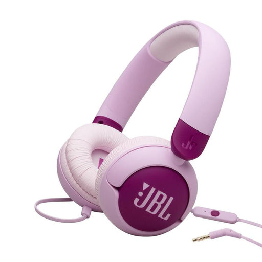JBL JR320 | Écouteurs filaires circum-auriculaires pour enfant - JBL Safe Sound - Microphone - Mauve-SONXPLUS Chambly