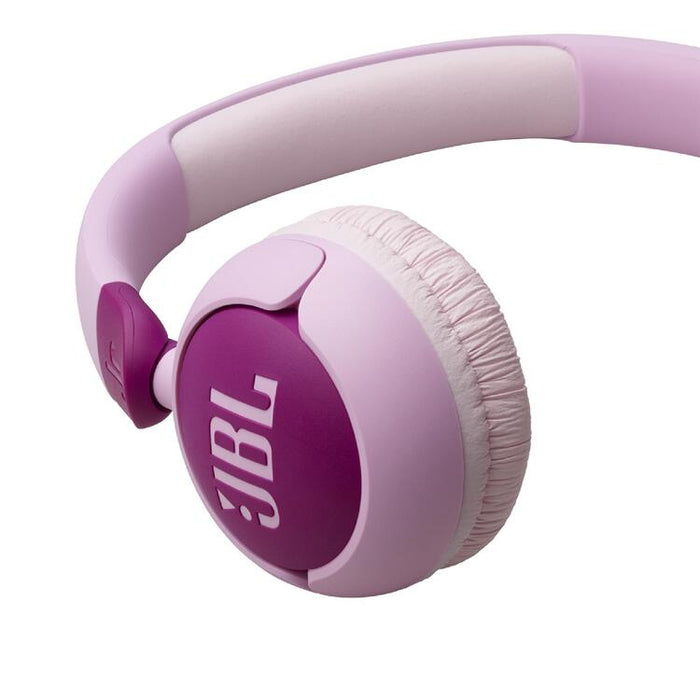 JBL JR320 | Wired circumaural headphones for kids - JBL Safe Sound - Microphone - Mauve-SONXPLUS Chambly
