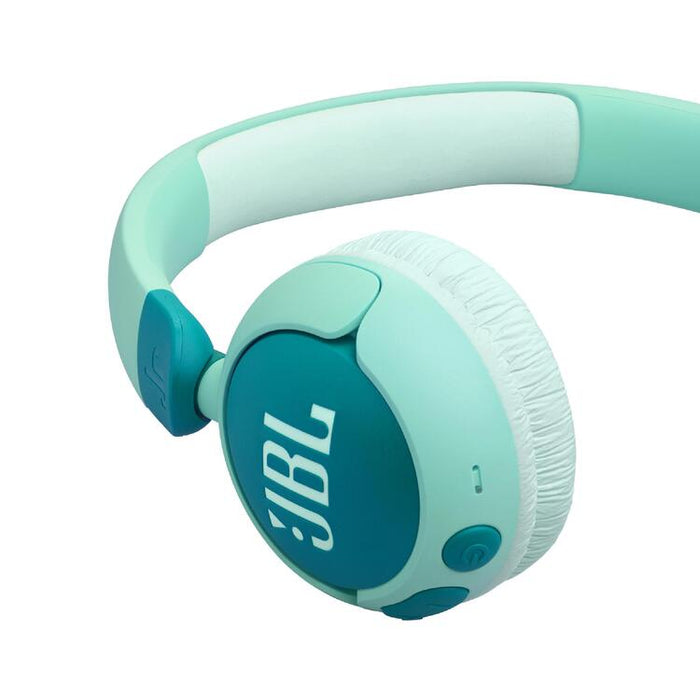 JBL JR 320BT | Circumaural Wireless Headphones for Children - Bluetooth - JBL Safe Sound - Microphone - Green-SONXPLUS Chambly