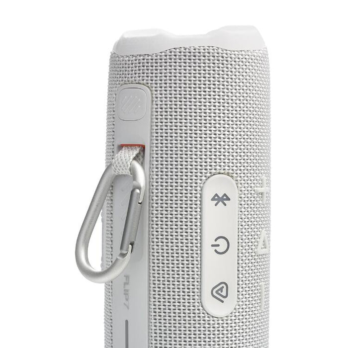 JBL Flip 7 | Haut-parleur portable - Bluetooth - Étanche - Jusqu'à 14 heures d'autonomie - Blanc-SONXPLUS Chambly