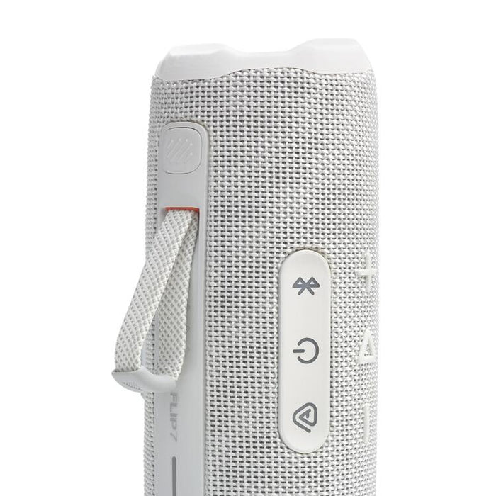 JBL Flip 7 | Haut-parleur portable - Bluetooth - Étanche - Jusqu'à 14 heures d'autonomie - Blanc-SONXPLUS Chambly