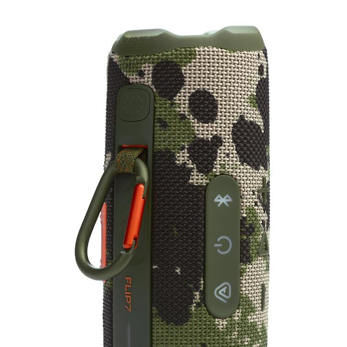 JBL Flip 7 | Haut-parleur portable - Bluetooth - Étanche - Jusqu'à 14 heures d'autonomie - Camouflage-SONXPLUS Chambly