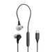 JBL Endurance Run 3C | Écouteurs intra-auriculaires - USB-C - Sport - Filaire - IP65 - Noir/Gris-SONXPLUS Chambly